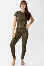Dkaren Halima-Le Legginsy klasyczne, khaki