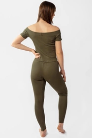Dkaren Bayo-Kpl Komplet legginsy + bluzka, khaki