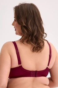 Gaia 1313M Jovana Maxi Biustonosz półusztywniany, bordowy