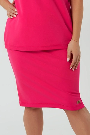 Italian Fashion Stella midi Spódnica dresowa, fuksja