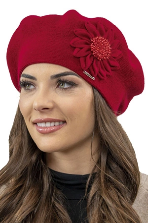 Vivisence 7048 Nakrycie głowy beret, czerwony