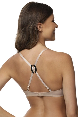 Vivisence 8008 3-pak Akcesoria do biustonosza ściągacz, czarny/ecru/transparent