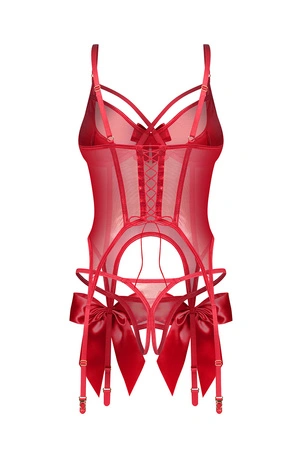 Obsessive Gifty Red corset & thong Gorset sexy, red