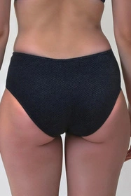 Vivisence 3002 Kostium kąpielowy wysokie figi, czarny-błysk