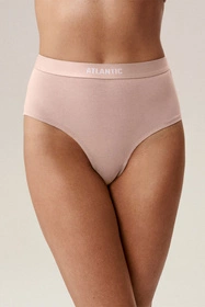 Atlantic 3CLP-009 3-pack Majtki wysokie figi, czarny/różowy/szary melanż