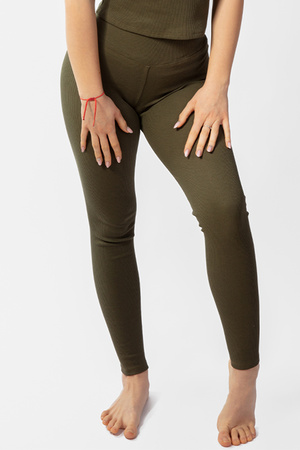 Dkaren Bayo-Le Legginsy klasyczne, khaki