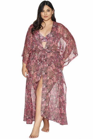 Ava 027 Kostium kąpielowy pareo, pink