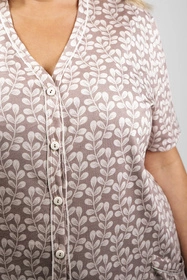 Italian Fashion Ramira kr.r. sp.3/4 Nocna piżama, druk/cappuccino