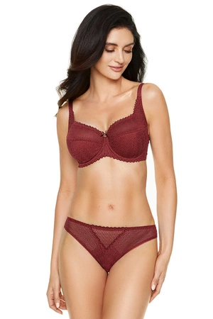 Gorteks Juno/B3 Biustonosz półusztywniany, bordowy