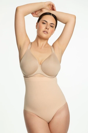 Julimex 441 Seamless High-Waist Panty Majtki figi modelujące, beżowy