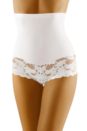 Wol-Bar Preciosa 3-pak Majtki wysokie figi, beżowy-biały-czarny