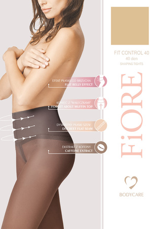 Fiore Fit Control 40 den M5205 Wyr�b po�czoszniczy rajstopy, tan