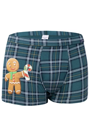 Cornette Merry Christmas Cookie 5 007/70 Majtki bokserki, zielony