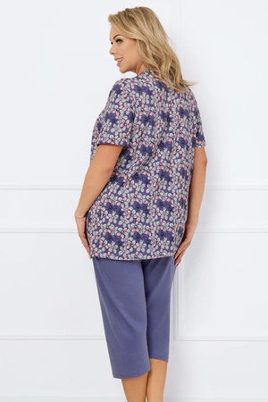 Italian Fashion Bonaria kr.r. sp.3/4 Nocna piżama, druk/jeans