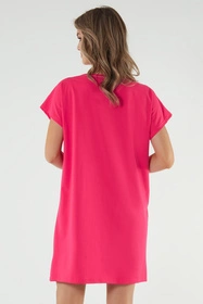 Italian Fashion Selfie kr.r. Nocna koszula, amarant