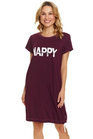 Doctor Nap TCB.9504 Nocna koszula, burgundy