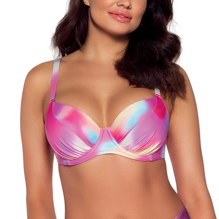 Ava SK-163 Kostium kąpielowy biustonosz usztywniany, pastel tie dye