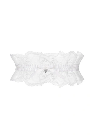Obsessive Weddya garter Wyrób pończoszniczy podwiązka, white