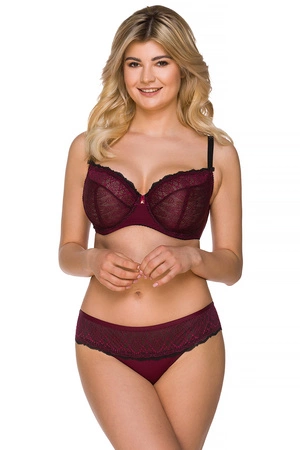 Lupo 2205 Biustonosz miękki, bordowy