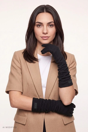 Vivisence 7226 Rękawiczki dzianinowe, black