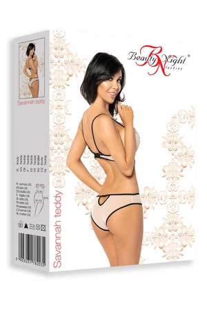 Beauty Night Savannah teddy BN6611 Body sexy, black