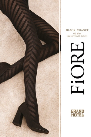 Fiore Black Chance 60 DEN G6094 Wyrób pończoszniczy rajstopy, black