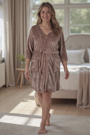 Vivisence 5011 Nocna szlafrok, beżowy