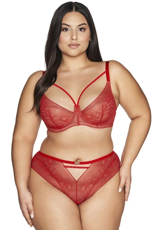 Ava 2127/B Crown Majtki brazyliany, red