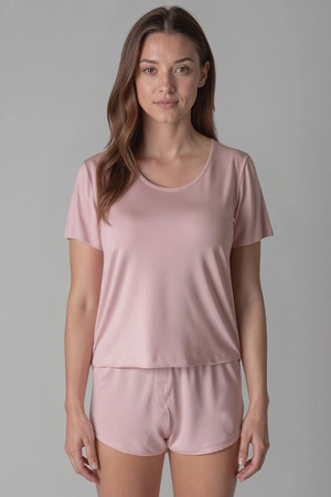 Vivisence 2042 Nocna komplet koszulka + szorty, różowy