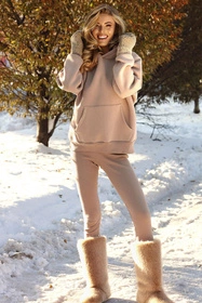 Dkaren Oseye-Bl Bluza nierozpinana, cappuccino