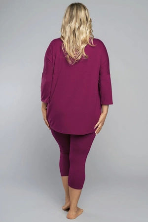 Italian Fashion Mandala r.3/4 sp.3/4 Nocna piżama, wino