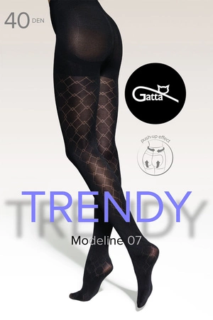 Gatta Modeline 07 40 DEN Wyrób pończoszniczy rajstopy, nero