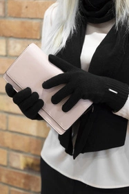 Vivisence 7202 Rękawiczki dzianinowe, czarny