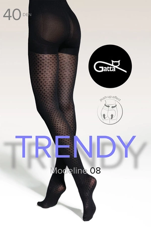 Gatta Modeline 08 40 DEN Wyrób pończoszniczy rajstopy, nero