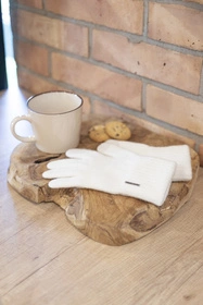 Vivisence 7201 Rękawiczki dzianinowe, ecru