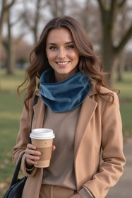 Vivisence 7109 Szalik lub apaszka komin, ciemny turkus