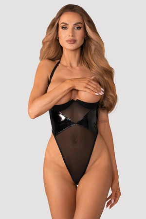 Obsessive Rolleya crotchless teddy Body sexy, black