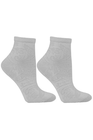 Moraj CSL350-022 Skarpety za kostk�, light grey melange