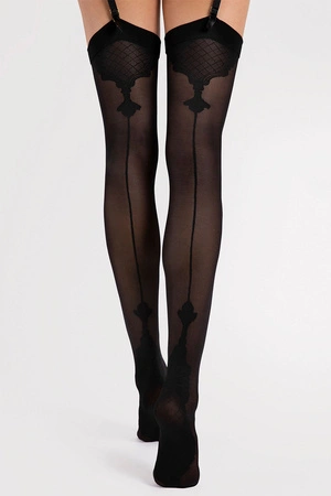 Fiore Vanity 40 den Wyrób pończoszniczy pończochy do pasa, black