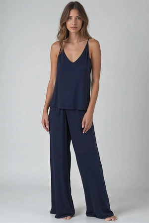 Vivisence 2046 Nocna komplet top + spodnie, granatowy