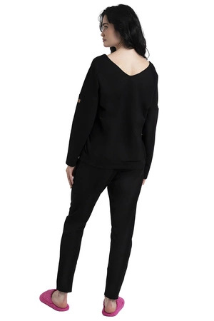 Italian Fashion Karina dł.r. dł.sp. Dres homewear, czarny