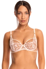Bella Misteria 36-76 Klasyczna Elegancja Biustonosz push-up, beżowo-biały