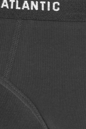 Atlantic 3MP-157 Majtki slipy, grafit-czarny-czekoladowy