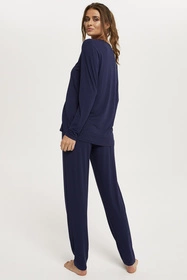 Italian Fashion Song dł.r. dł.sp. Nocna piżama, granat