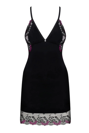 Obsessive Vanessme chemise Nocna komplet koszulka + stringi, czarny