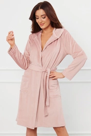 Italian Fashion Akara dł.r. Nocna szlafrok, róż pudrowy