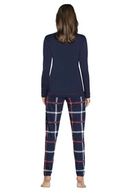 Italian Fashion Izera dł.r. dł.sp. Nocna piżama, granat/druk