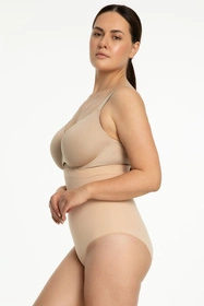 Julimex 441 Seamless High-Waist Panty Majtki figi modelujące, beżowy