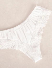 Wol-Bar Diamond 3503 Majtki szorto-stringi, biały