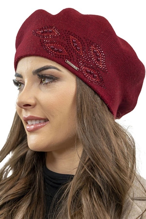 Vivisence 7051 Nakrycie głowy beret, bordowy